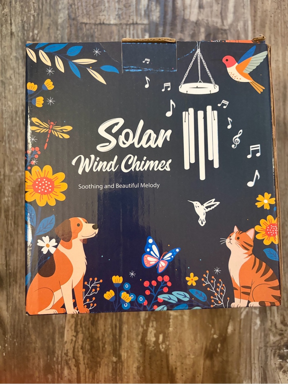 Solar Wind Chimes - Hummingbird